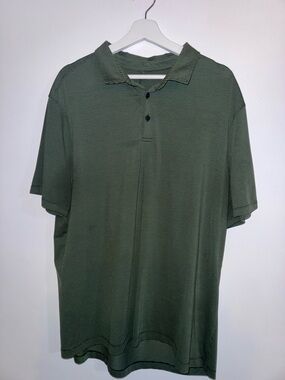 lululemon athletica Men's Olive Polo - Short Sleeve